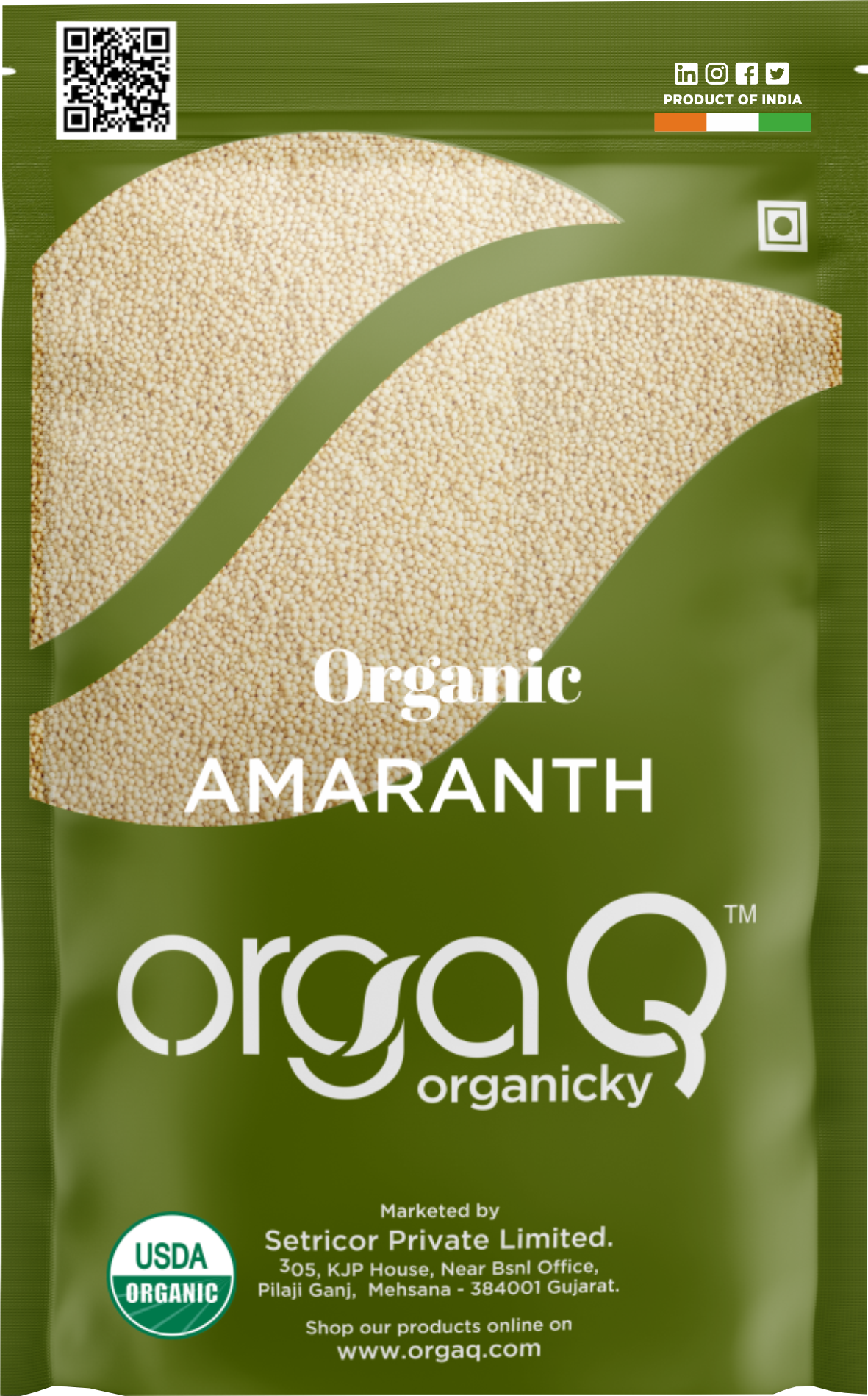 Orgaq Organicky Organic Amaranth Rajgara / Royal Grain